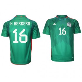 Herren Fußballbekleidung Mexiko Hector Herrera #16 Heimtrikot WM 2022 Kurzarm